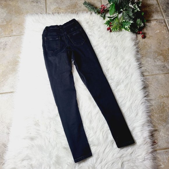 Vice Womnens High Waist Tube Jeans Black Color - Picture 2 of 3